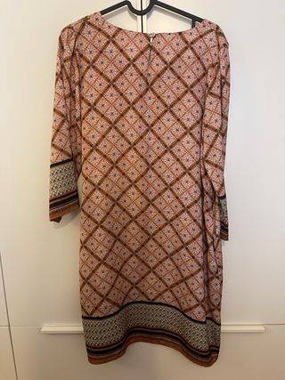 Vestido estampado geométrico