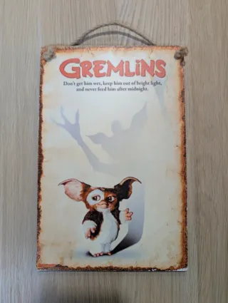 Cuadro Gremlins Reglas Película Vintage