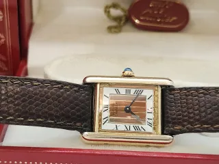 Must de Cartier Tank Vermeil Set Completo