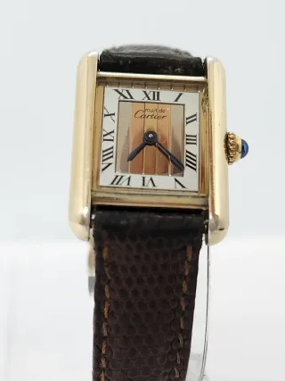 Must de Cartier Tank Vermeil Set Completo