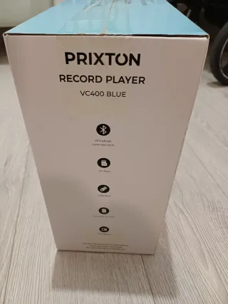 Tocadiscos Prixton VC400 Azul Bluetooth