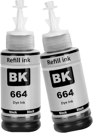 1 Botella Tinta Impresora BK 664 Negra