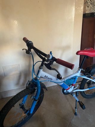 Bicicleta Infantil BTWIN 20 Azul/Blanca