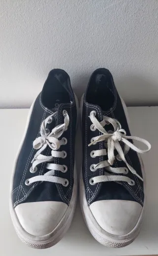 Zapatillas Converse plataforma negras