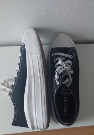 Zapatillas Converse plataforma negras