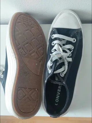 Zapatillas Converse plataforma negras