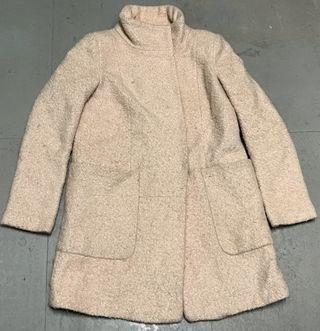 Chaquetón rosa de pelo sintético