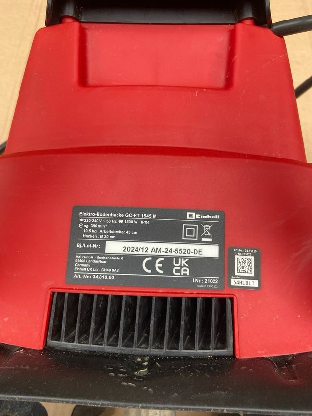 Einhell Motoazada eléctrica GC-RT 1545M