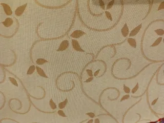 Cortina visillo y sobre cortina beige