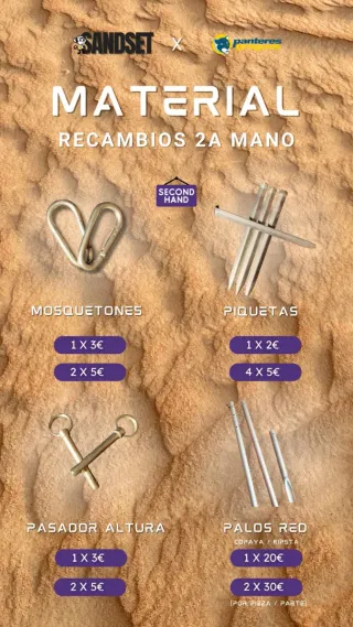 1/2 piezas palo red Voley Playa Copaya o Kipsta