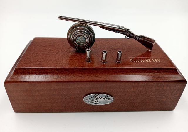 Figura de plata "escopeta paralela" Muela (11127)