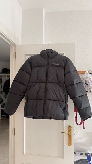 Chaqueta Columbia Negra Plumas