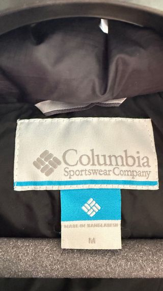Chaqueta Columbia Negra Plumas