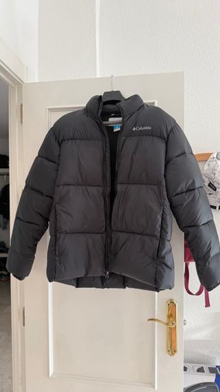 Chaqueta Columbia Negra Plumas