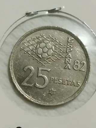 25 Pesetas 1980 Estrella 81 Mundial 82