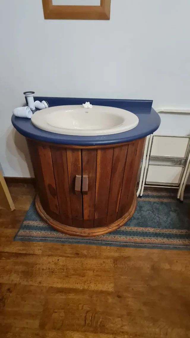 Mueble de baño rustico ,vintage,con sifón incluido
