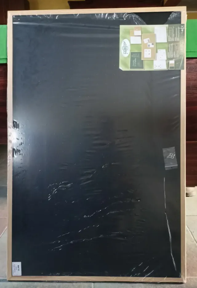 Pizarra Negra 59x90 Marco Madera Pino Faibo NUEVA