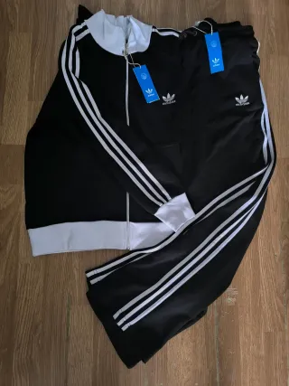 Conjunto Adidas Mujer Negro y Blanco