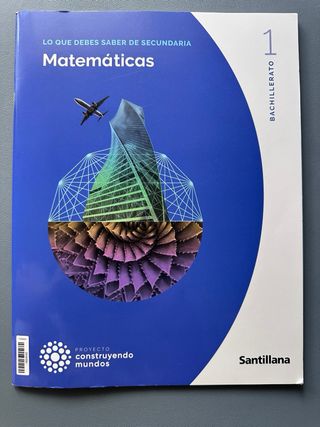 Libros de texto 1ºBachiller. 