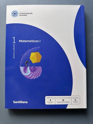 Libros de texto 1ºBachiller. 