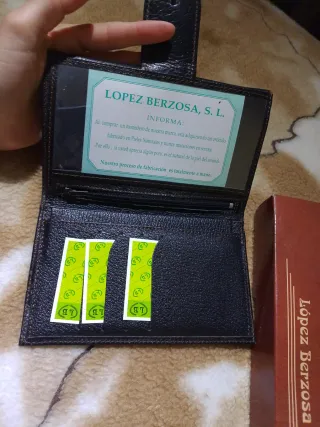 Cartera Lopez Berzosa Negra Hombre