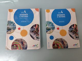 libro y librito de geografía e historia 4 eso