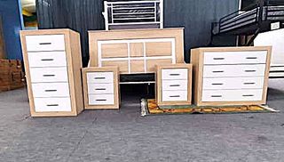 CONJUNTO CABECERO + 2 MESITAS KIARA!! NUEVO