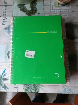 Cuaderno Premium Verde paquete de cuatro cuadernos