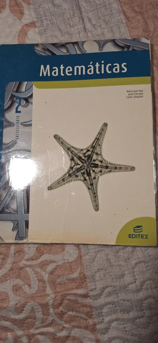 Libro de matematicas 2 bachillerato Editex