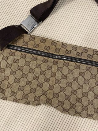 Riñonera Gucci Beige y Marrón