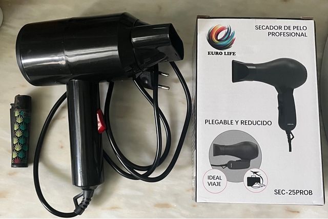 Secador de pelo EURO LIFE profesional plegable