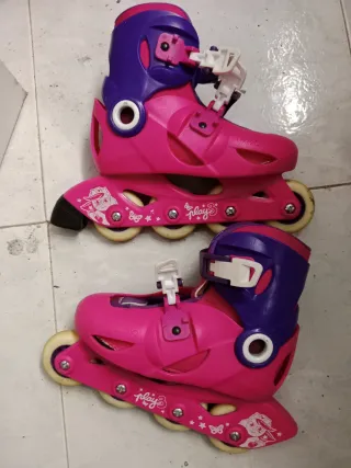 Patines Oxelo Niña Rosa y Morado