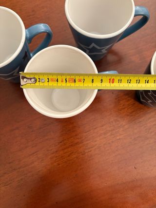 Set 7 Tazze ceramica