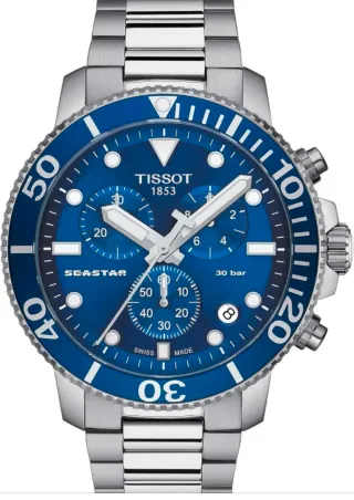Tissot Seastar Cronógrafo Azul Nuevo