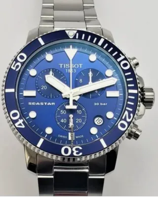 Tissot Seastar Cronógrafo Azul Nuevo