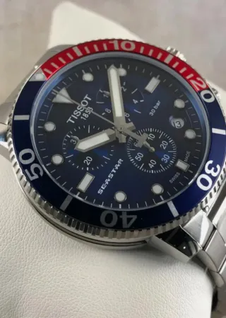 Tissot Seastar Cronógrafo Azul Nuevo