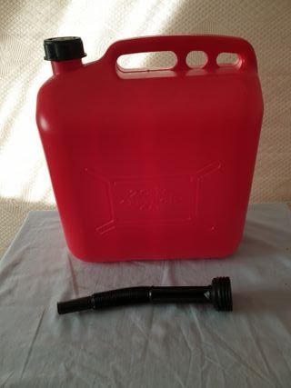 Bidón homologado 20L rojo con embudo