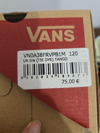 Zapatillas Vans Tye-Dye Rojas y Negras