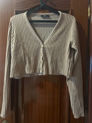 Jersey corto Bershka beige