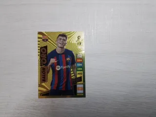 Carta Adrenalyn Balón de Oro Pedri