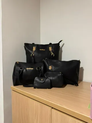 Pack 2 bolsos, neceser grande, monedero y tarjeter