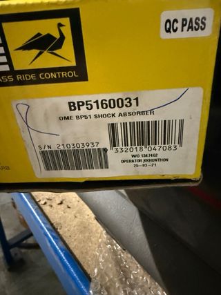 Amortiguadores OME BP-51 +4cm Jeep Wrangler JK
