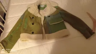 Cazadora Loewe Mujer Marrón y Verde