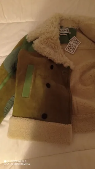Cazadora Loewe Mujer Marrón y Verde