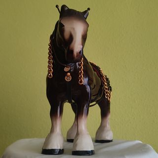 Figura di cavallo in ceramica vintage Shire