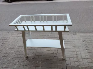 Mesa Auxiliar Blanca IKEA Madera