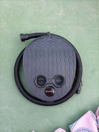 Inflador de pie para colchonetas