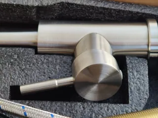 Rubinetto Cucina Doccetta Estraibile Acciaio Inox