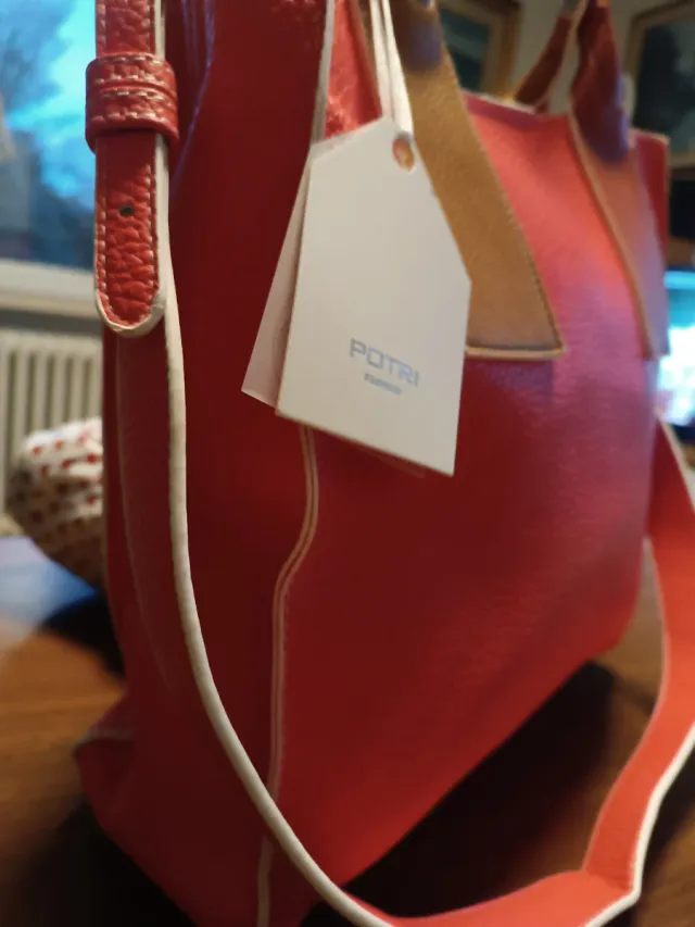Borsa Potri rosa/marrone
