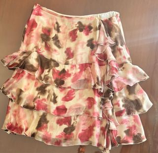 Falda Tintoretto volantes floral